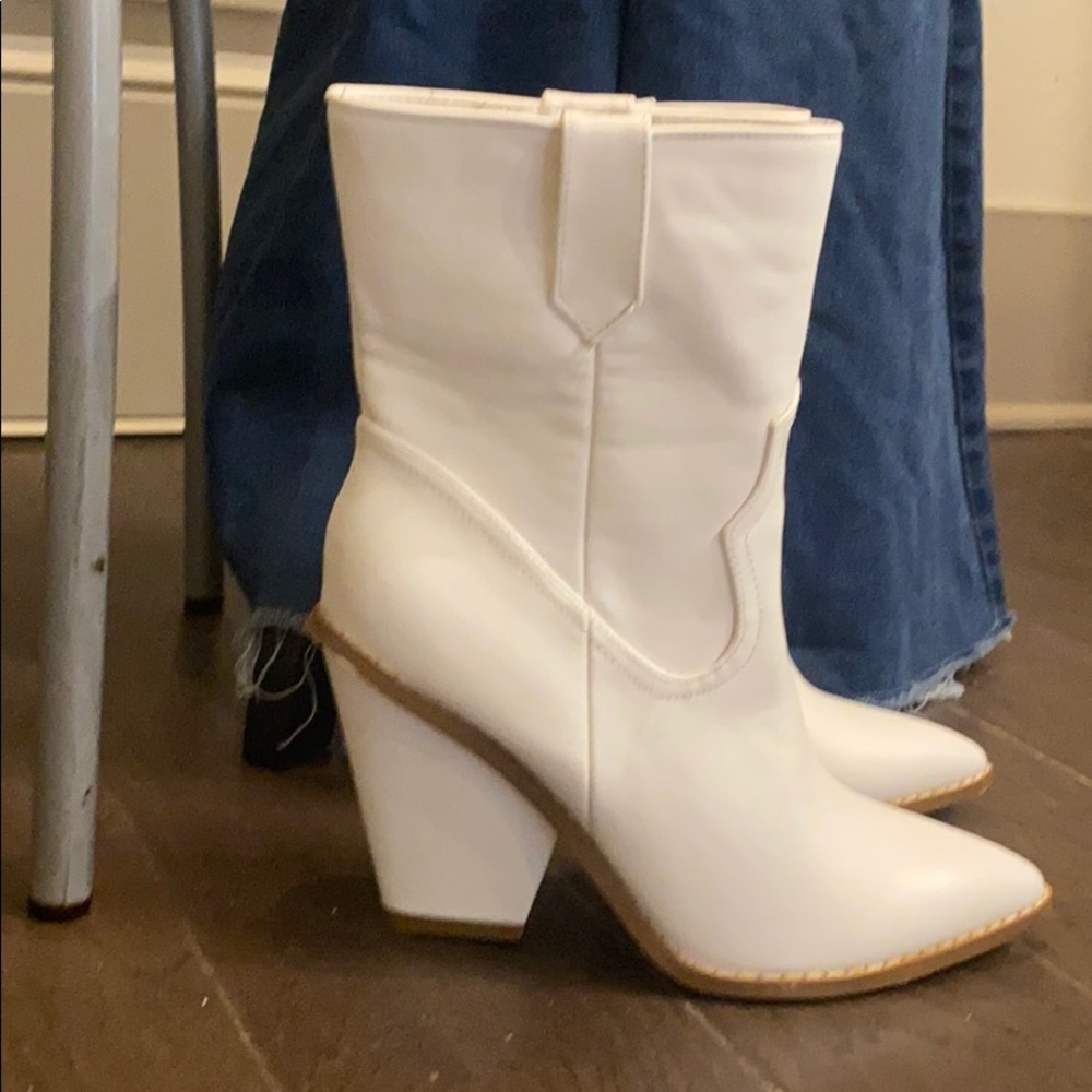 White booties